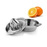 stainless steel kitchen manual hand press lemon orange squeezer juice maker kitchen tool kitchen fruit juice cup manual juicers