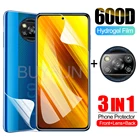 1-3 шт., Гидрогелевая Защитная пленка для объектива камеры xiaomi mi poco x3 nfc pro