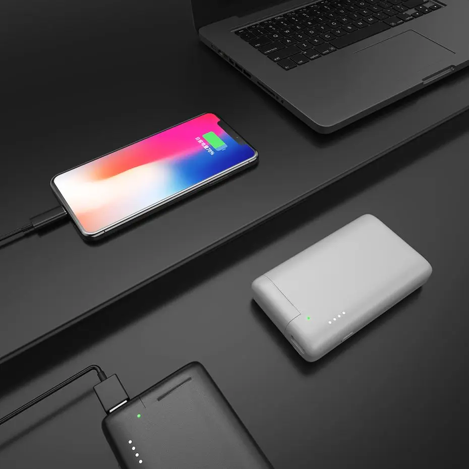 WST 10000 мАч Внешний аккумулятор для Airpods портативное Внешнее зарядное устройство Внешний аккумулятор USB беспроводной внешний аккумулятор для Xiaomi iPhone