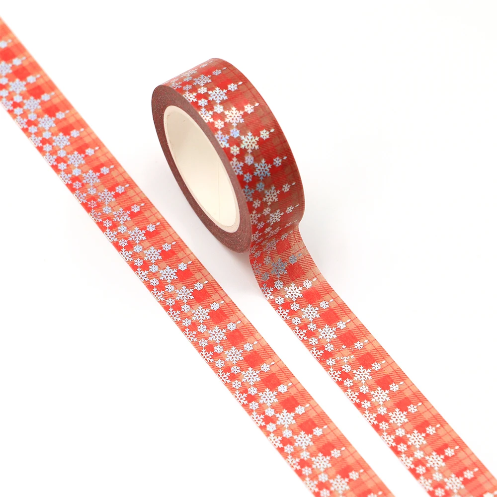 

1PC15mm x 10m Pine Needles Gold Foil Pine Cone Washi Tape Scrapbook Paper Masking Adhesive Christmas washy tape