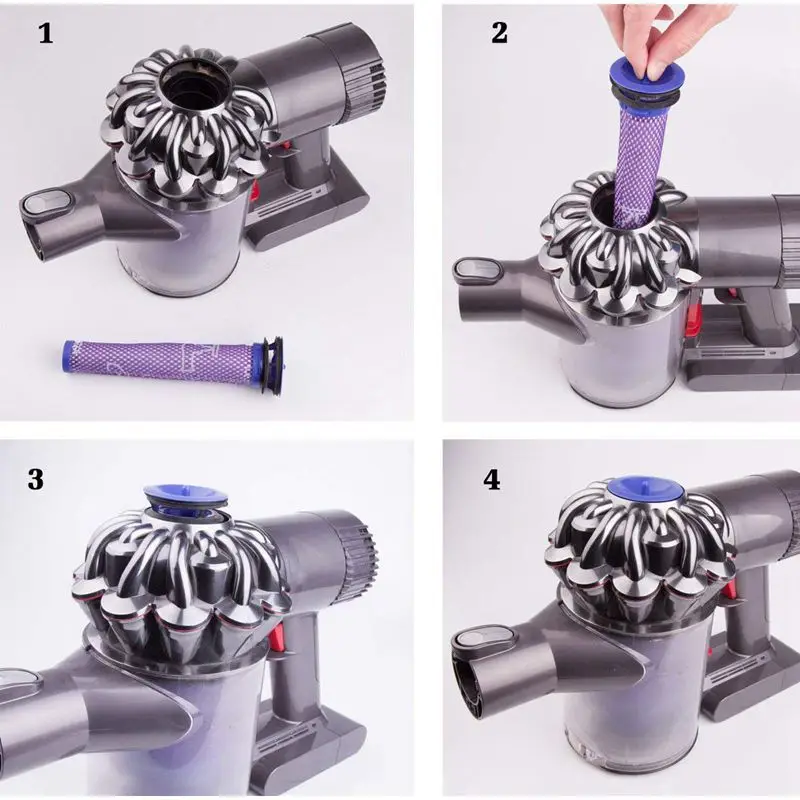 Сменный фильтр Dyson V6 совместимый V7 V8 DC58 DC59 DC61 DC62 моющийся для предварительного