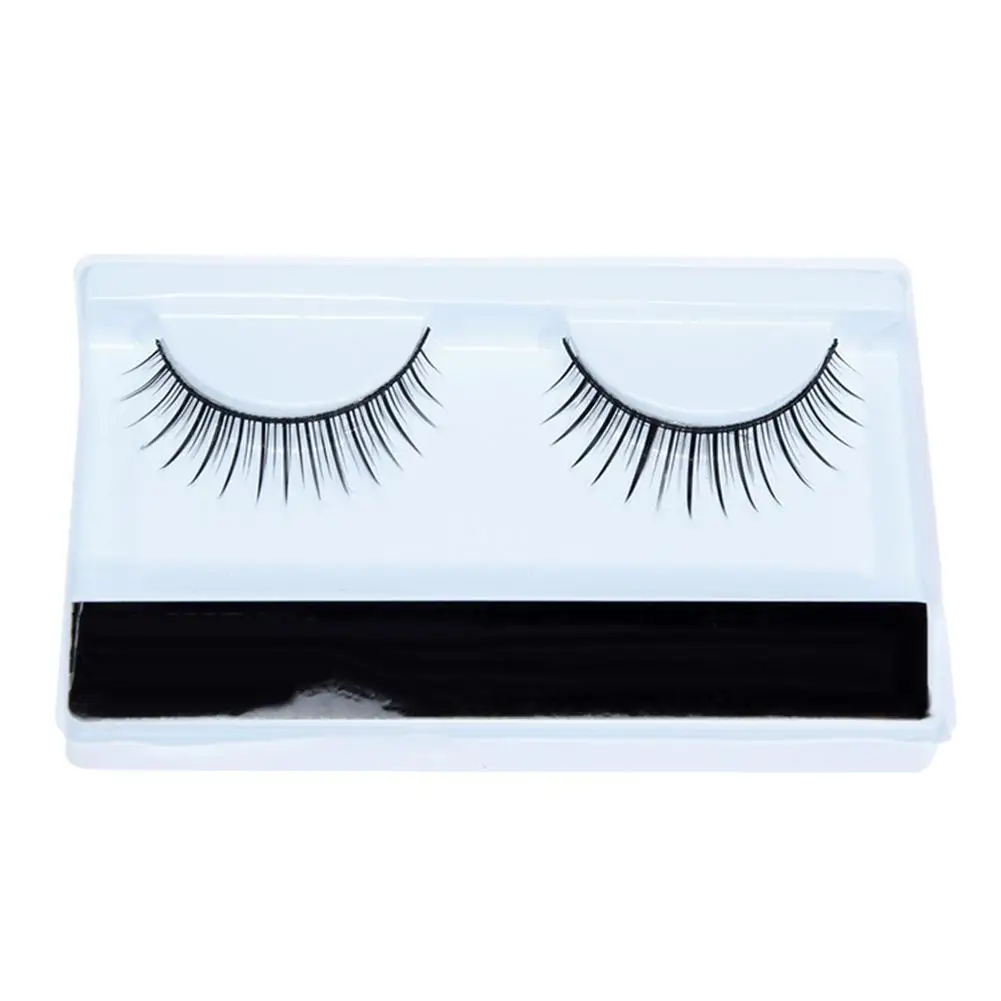 1 пара натуральные СЕКСУАЛЬНЫЕ накладные ресницы макияж для глаз Короткие