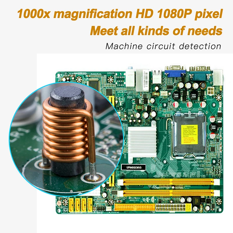 1000x 3 in 1 usb digital microscope type c electronic microscope camera 8 led magnifier adjustable magnification with stand free global shipping