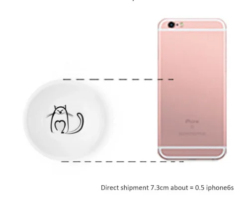 Homie 6 шт. любящее сердце и квадратные круглые & с ручкой для кошек Керамика соуса