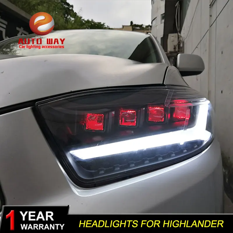 Чехол для фары Toyota Highlander 2009 2010 2011 LED DRL дневные ходовые огни | Автомобили и