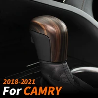 gear shift knob decoration cover sticker for toyota camry 8th xv70 2018 2019 2020 2021 accessories