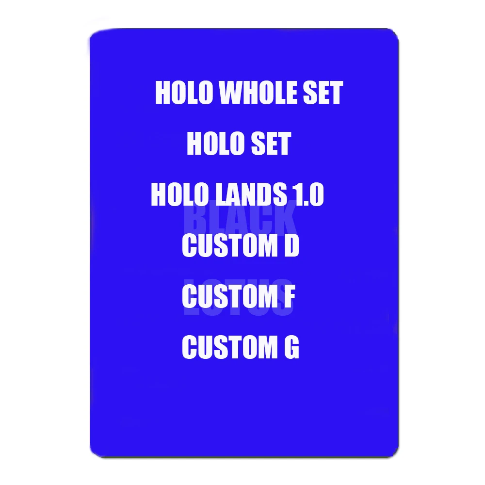 HOLO полный набор карт черный Core прокси King игровые карты Premade SET BL высшее качество