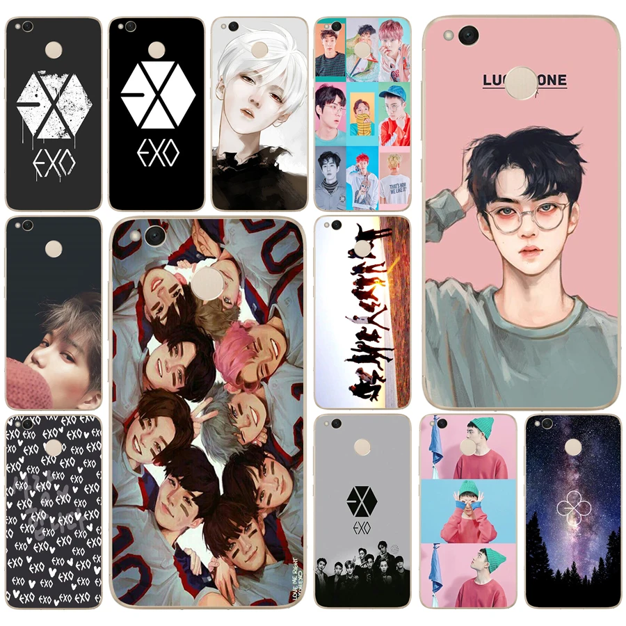 132DD Kpop exo Lucky one Мягкий силиконовый чехол для Xiaomi Redmi 4a 5 plus Note 4 4x 5a pro mi a1