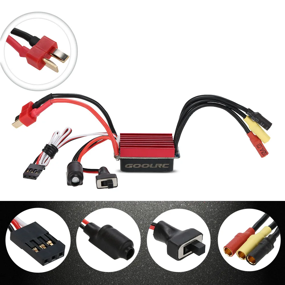 

High Quality GoolRC S2430 7200KV Brushless Motor 25A ESC 2.2kg Metal Gear Servo Combo Set for 1/16 1/18 RC Car
