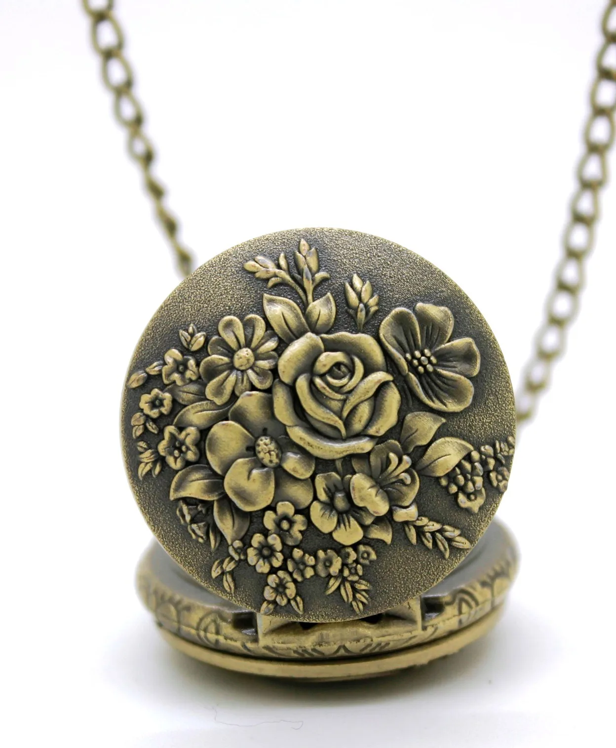 10 шт./лот стимпанк Шестигранная гирлянда цветок кварцевые карманные часы