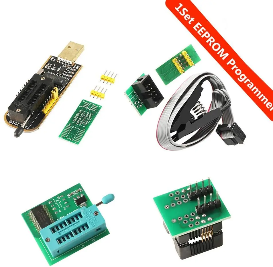 Тестовый зажим SOIC8 SOP8 + CH341A 24 25 серия EEPROM Flash BIOS USB адаптер 1 8 в Soic8 модуль