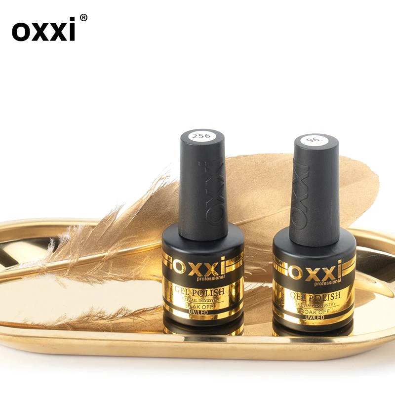 OXXI лак для ногтей Полупостоянный УФ светодиодный гель лак 8 мл яркий Гибридный цветной гель маникюрный лак для ногтей резиновый базовый слой и топы