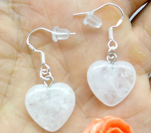 Природный камень опал тигровый глаз бирюза кварцевый кристалл сердце шармы