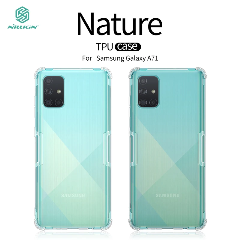 Новинка 2020 чехол NILLKIN Nature для Samsung Galaxy A71 ультратонкий ТПУ мягкие чехлы|Бамперы| |