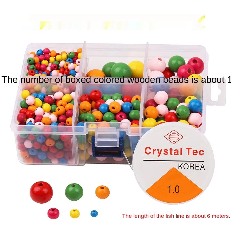 

Подвески «рыбоглаз» для изготовления ювелирных изделий, в коробке, яркие деревянные бусины