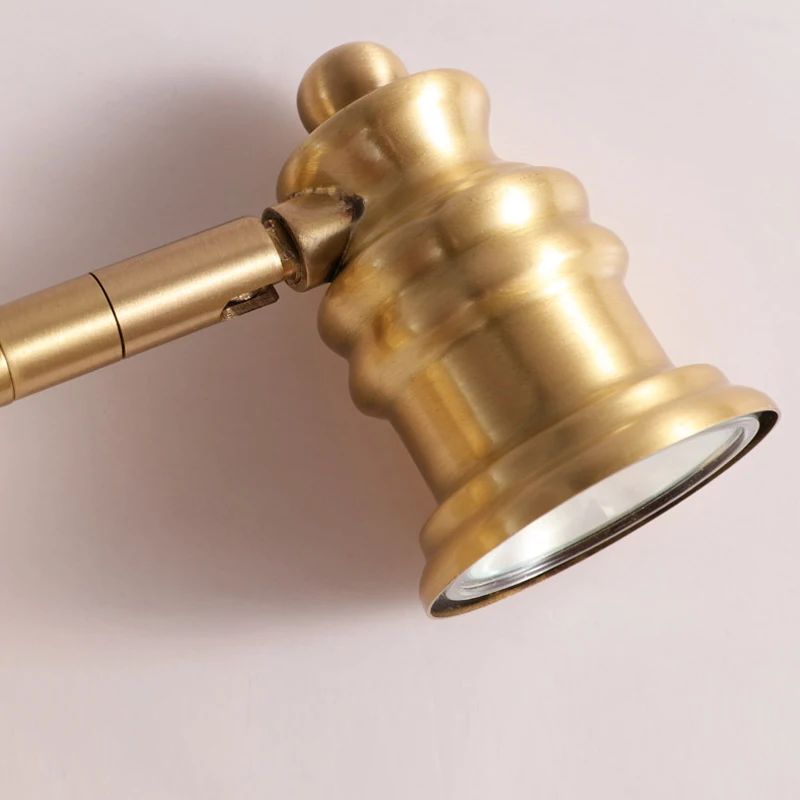 Современная настенная лампа FKL для ванной комнаты зеркала медная