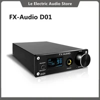 fx audio d01 usb dac headphones amplifier bluetooth 5 0 es9038q2m 32bit 768khz dsd512 xu208 amplifier line out audio decoder
