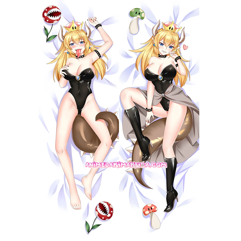 

Super Mario Bowsette Anime Girl Dakimakura Hugging Body Pillow Covers Case