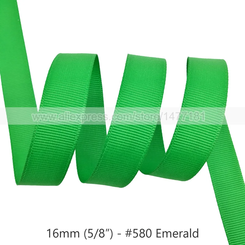 580 Emerald 20 ярдов) 16 мм корсажная лента высокого качества 5/" 1,6 см белая черная розовая красная синяя Фиолетовая лента корсажная лента для рукоделия - Цвет: 580 Emerald