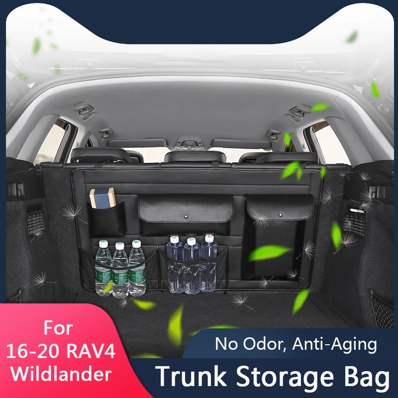 Дешево TAJIAN заднего сумка для хранения на спинку сиденья мульти висит сетки карман багажник чехол АВ Toyota RAV4 Wildlander2016-2020