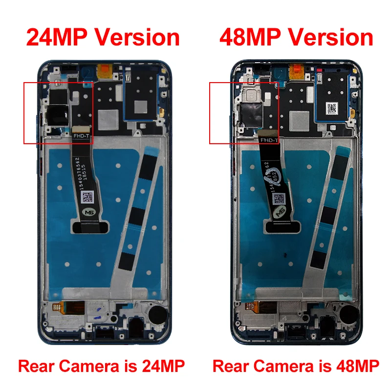 Дисплей для смартфона HUAWEI P30 Lite Nova 4e MAR-LX1 LX2 AL01 ЖК 2312*1080 с рамкой оригинальный |