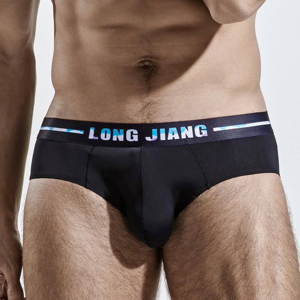 

Men's Soft Briefs Underpants Comfortable Underwear Gay Ice Silk Knickers Sexy Underwear Low-Rise Male Men Panties Cueca Lingerie
