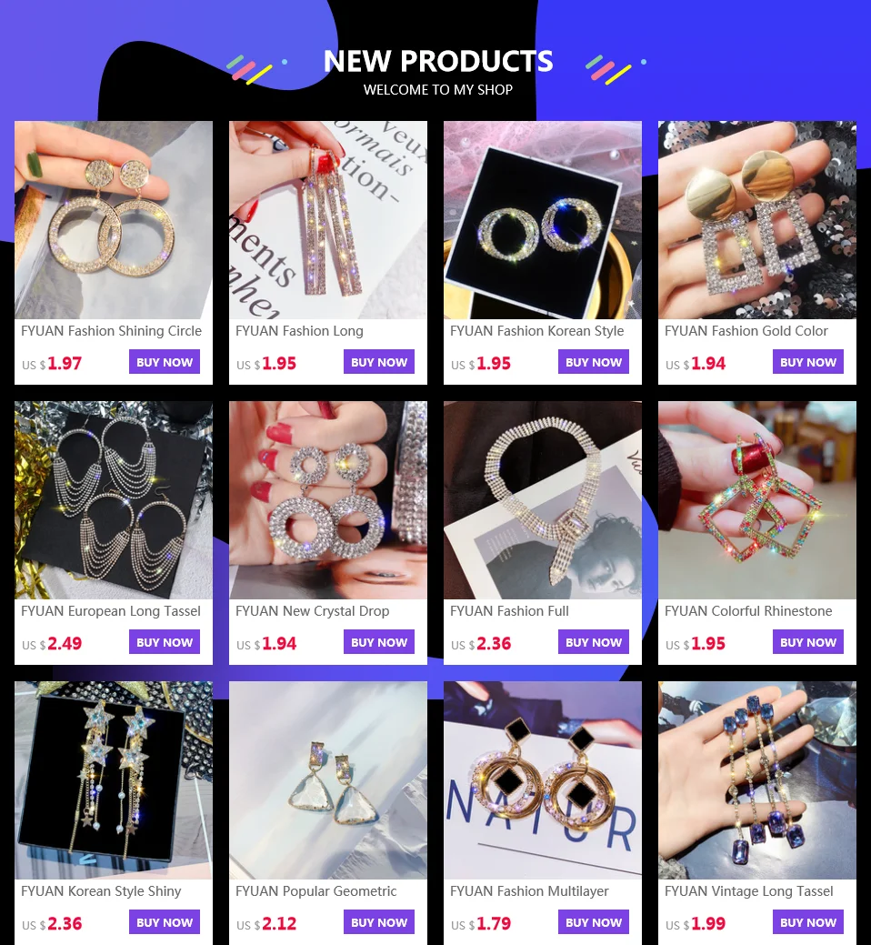 FYUAN корейский стиль звезда Висячие серьги для женщин Bijoux Длинная кисточка Блестящий Синий Кристалл Висячие серьги ювелирные аксессуары