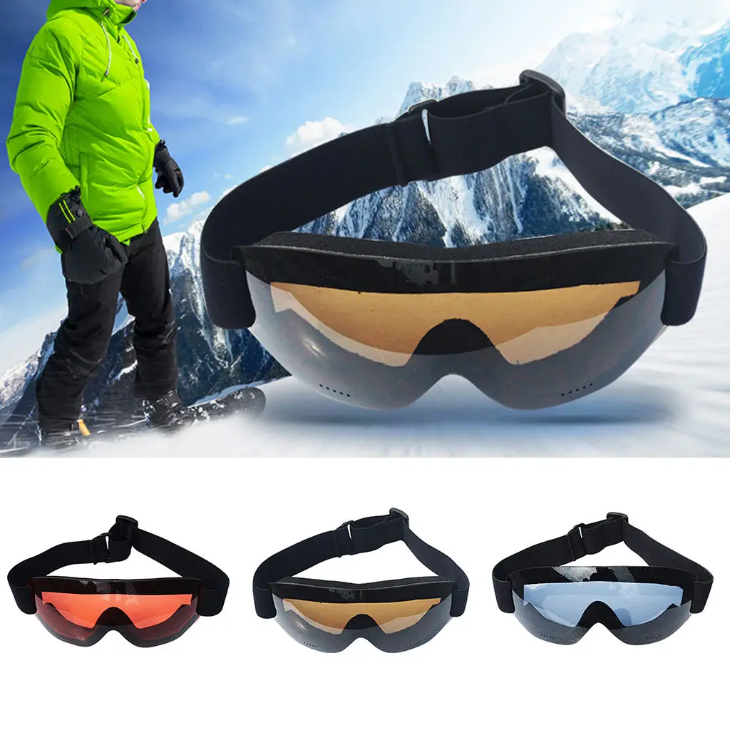 

Women Mens Ski Snow Goggles Snowboard Anti-fog Dust UV Protection Sunglasses