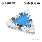 Barrow компьютерный разделенный резервуар для водяного охлаждения, треугольный прозрачный резервуар для воды особой формы ARGB, G14 