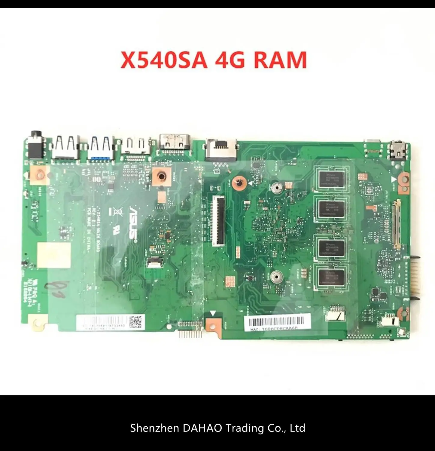

X540SA Laptop motherboard para ASUS VivoBook X540SA X540S X540 F540S Teste mainboard original 4g RAM N3050/N3150 /N3050 CPU