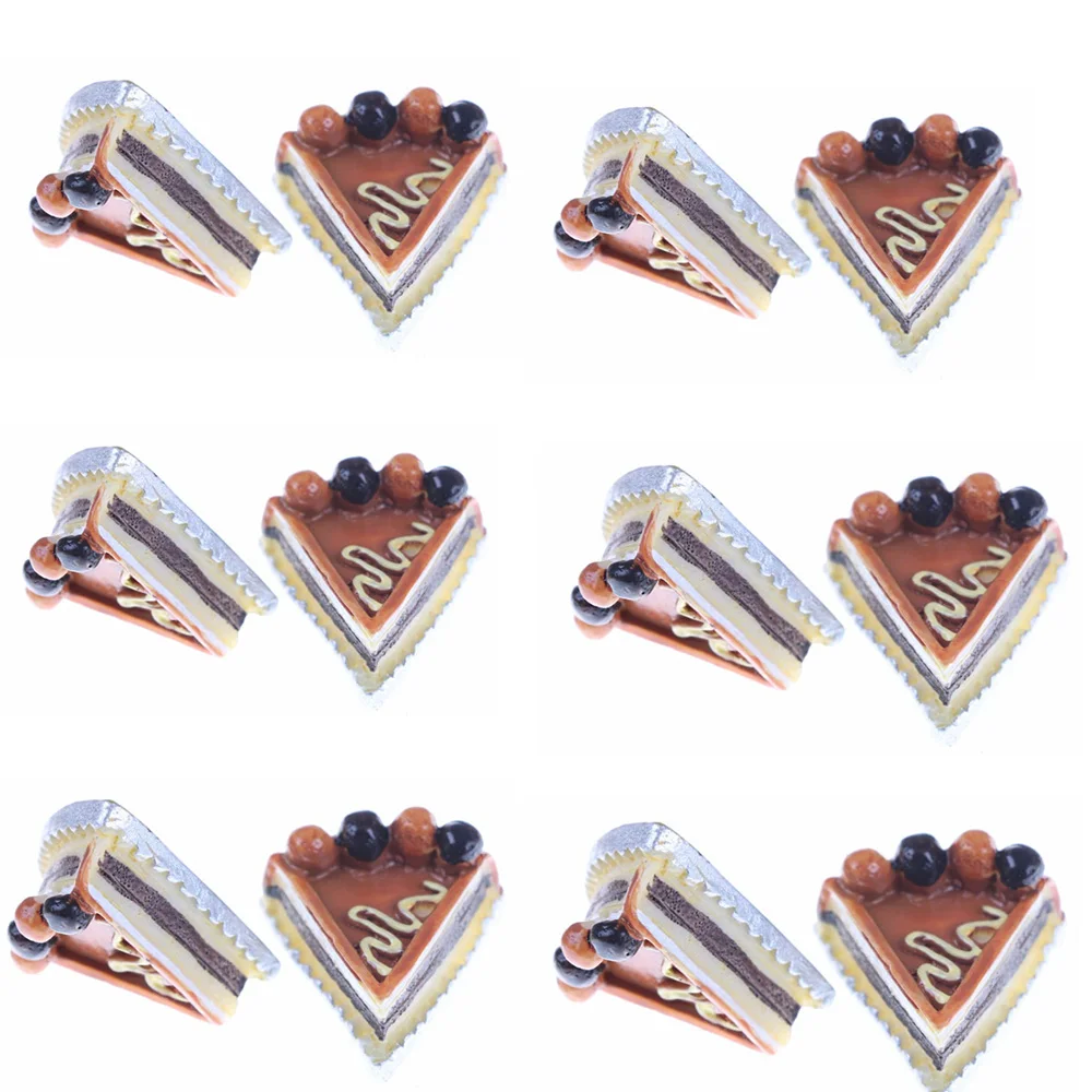 5 шт. имитация полимерная для торта аксессуары пиццы куклы кабошон с плоской