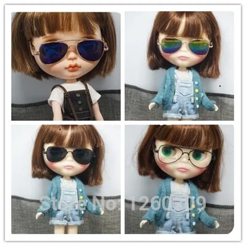 8 см Blyth солнцезащитные очки Цветной BL CC1224 (подходит для Blythedoll ледяной)|doll sunglasses|doll