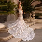 Женское свадебное платье с юбкой годе Sevintage, роскошное кружевное платье с аппликацией и открытыми плечами, модель 2021