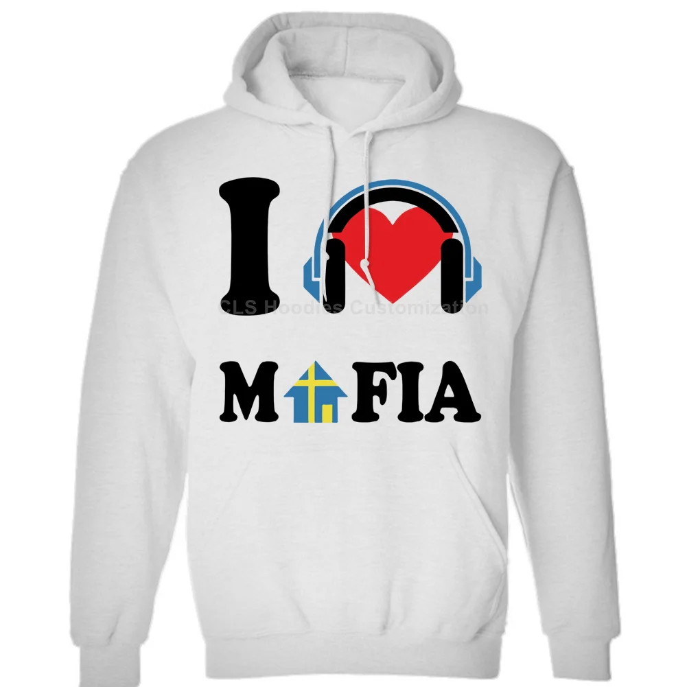 Я люблю Шведский Дом мафии мафия вдохновил мужчин печатных унисекс Мужские