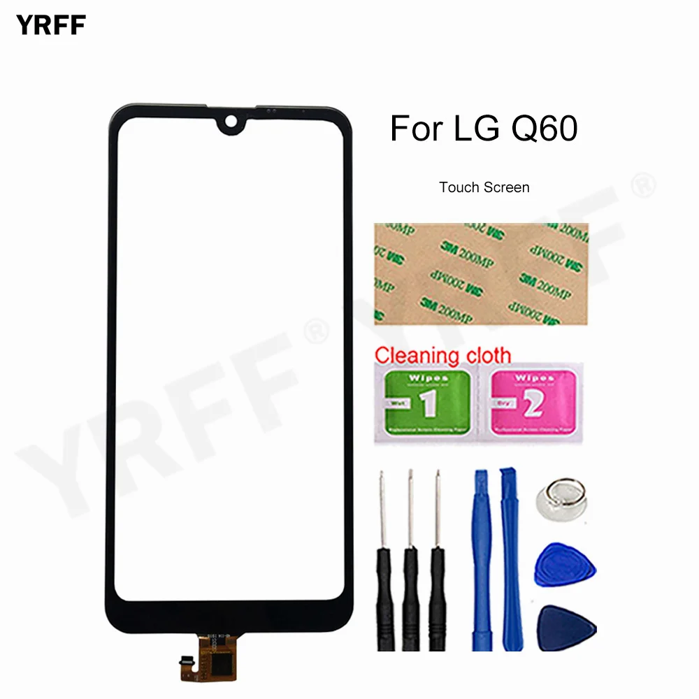 

Touch Panel Sensor For LG Q60 Touch Screen Digitizer 6.26'' Front Glass Sensor LMX525EAW LMX525BAW LM-X525 Panel Replacement