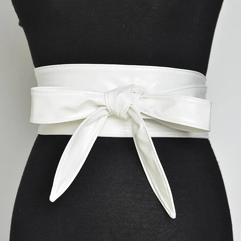 Новинка, черный, красный, белый, желтый, широкий кожаный ремень, Женская высокая талия, пояс-корсет для женщин, платье Cinturones Para Mujer