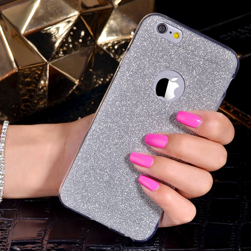 Lovely Girl Glitter Soft Silicone TPU Case for iphone XS MAX XR X 7 8 6 6S Plus 5 5s SE Slim ShockProof Protective Shell Cover |