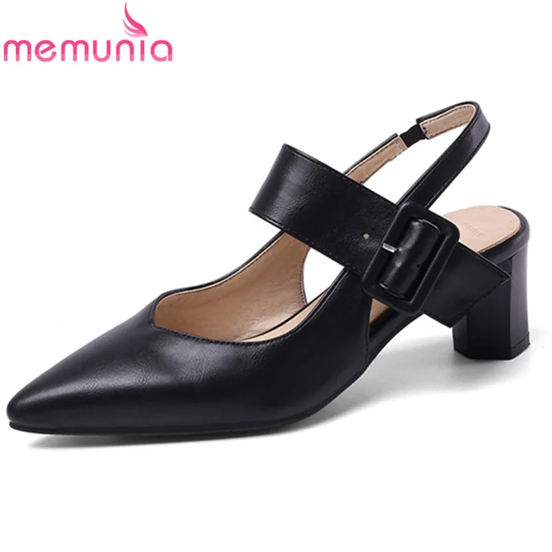 

MEMUNIA 2020 new arrival women pumps pointed toe mixed colors summer high heel dress shoes ladies party shoes big size 48