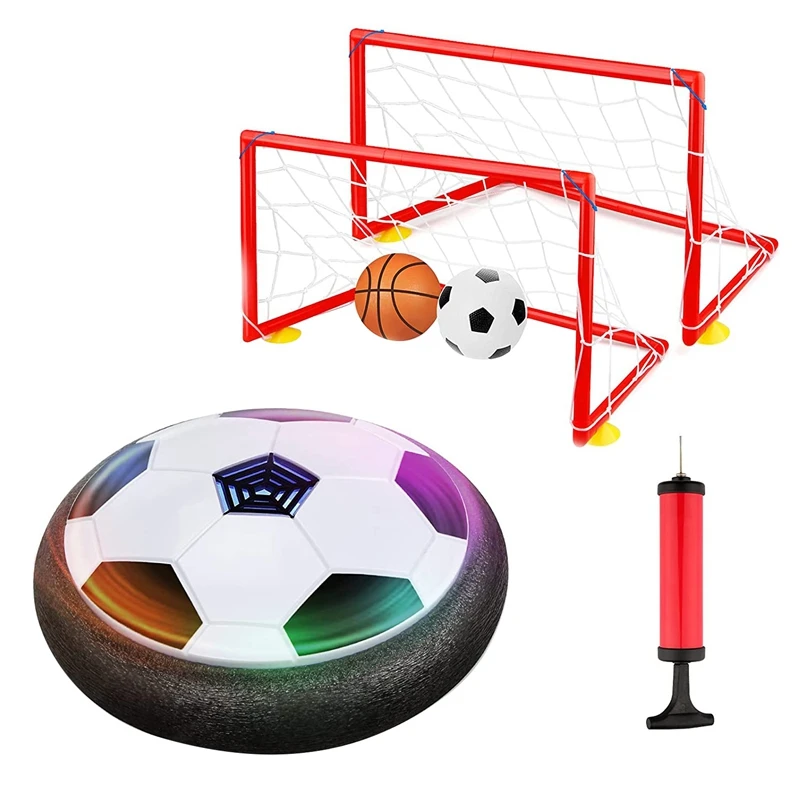 

Kids Toys Hover Soccer Ball Set Kids Toy Hockey Soccer Sets for Indoor Outdoor Sports Football Toy Children Best Gift