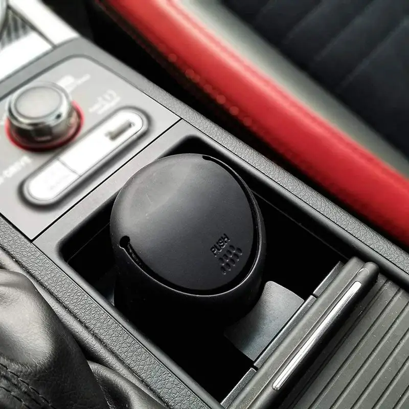 Мини мусорное ведро с крышкой для автомобильного держателя чашки | Моющийся