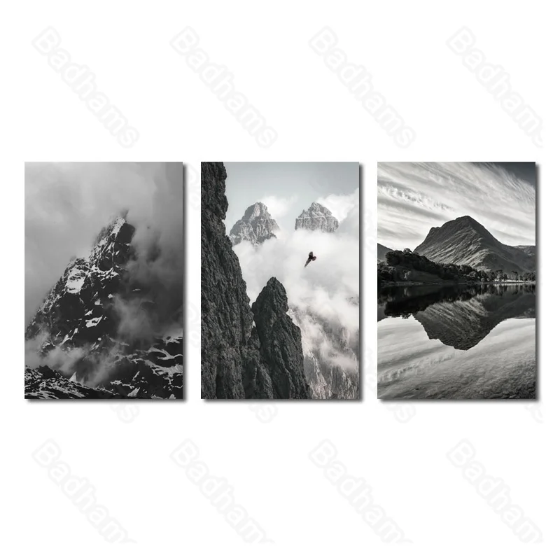

Living Room Decorative Painting Frameless Painting Modern Minimalist Sofa Background Wall Dining Room Bedroom Triptych