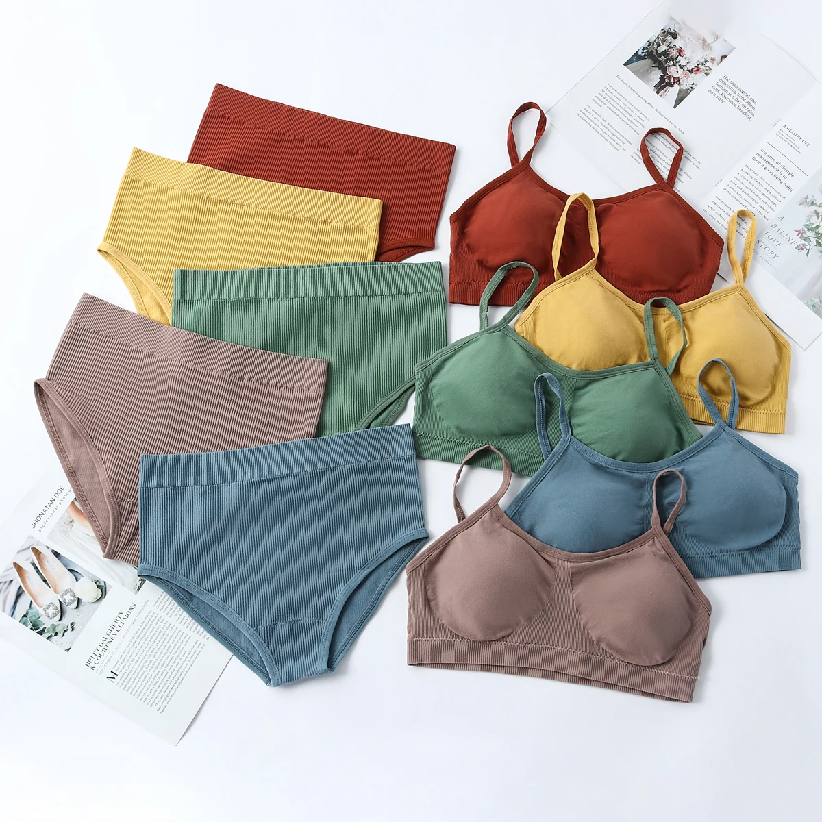 Женское нижнее белье TERMEZY бесшовный бюстгальтер сексуальные трусики с высокой