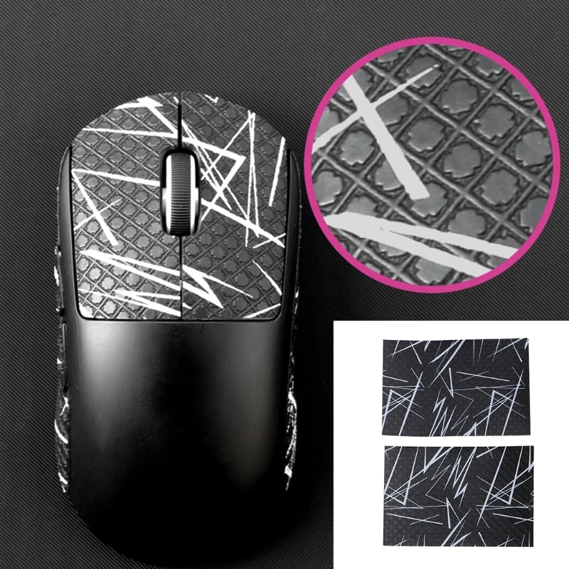 

DIY Mouse Anti-Slip Grip Tape Sweat Resistant Tape Pads Mouse Side Moisture Wicking Stickers Side Grips 5.12x3.94"