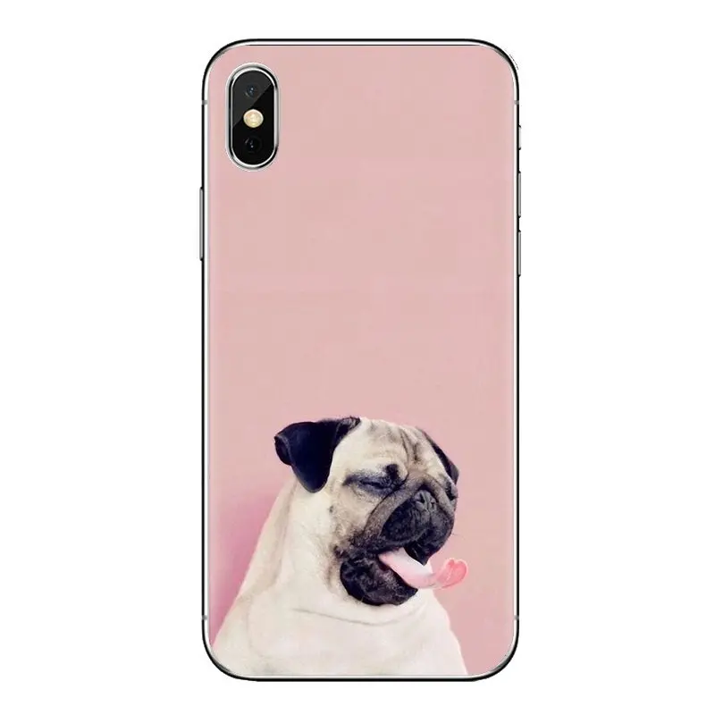 Животное собака чехол pug Life гибридный шаговый двигатель для samsung Galaxy S2 S3 S4 S5 мини S6