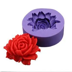 Горячая Распродажа ремесло кекс 3D роза цветок Fondant (сахарная) силиконовая форма