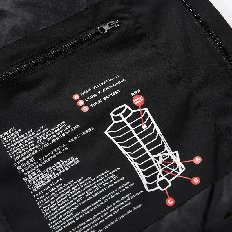 

Winter USB Heating Vest Men Women Warm Heated Electric Jacket Graphene Thermal Battery Clothing Plus Size 4XL jacket men
