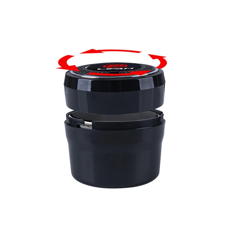 Автомобильные аксессуары пепельница Кнопка открытый светодиодный нержавеющая