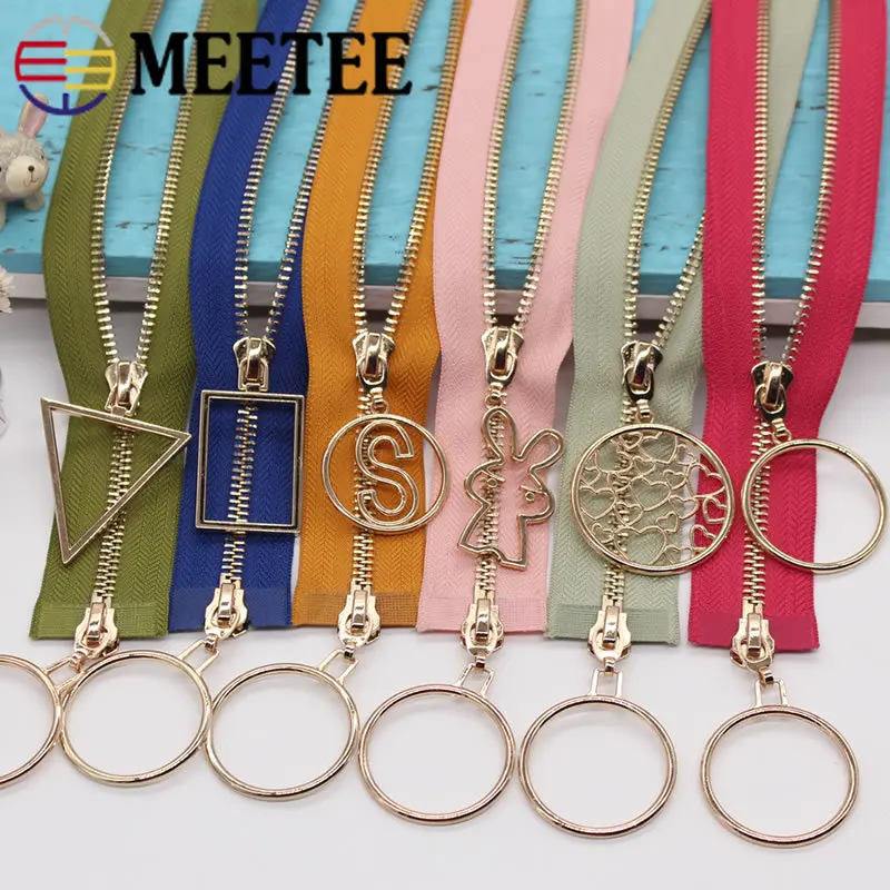 Металлическая молния Meetee 5 #85 120 см двойной слайдер два способа открывания