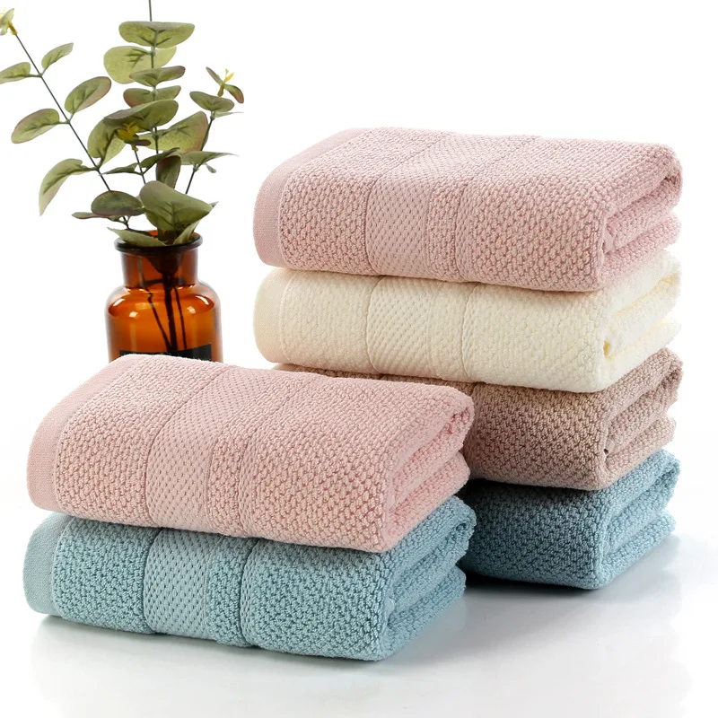 Полотенце из чистого хлопка однотонный жаккардовый текстильная салфетка