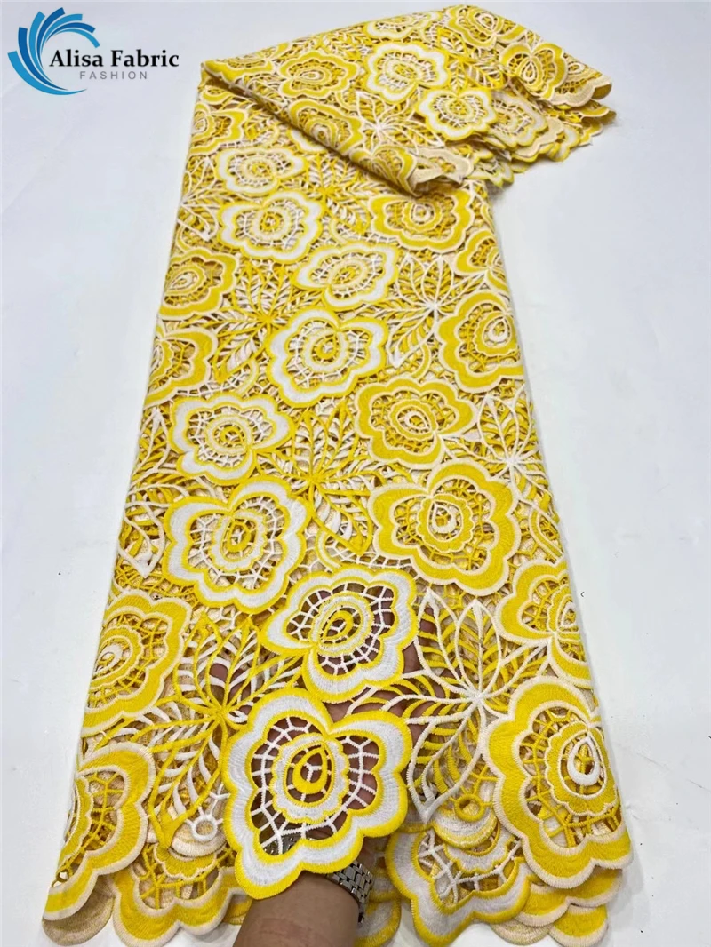 Новейшая африканская кружевная ткань из гипюра 5 ярдов французская сетчатая